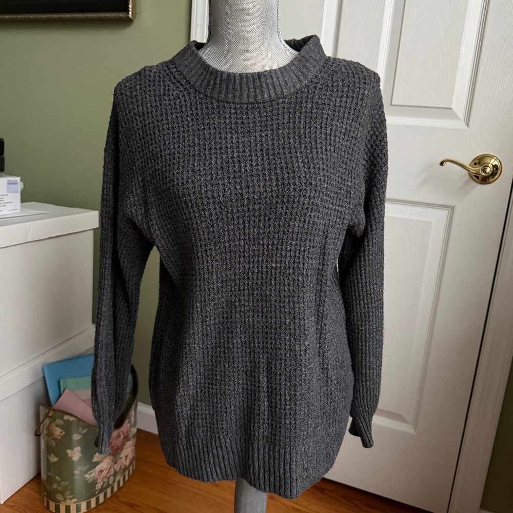 American Eagle Outfitters Charcoal Crew Neck Sweater